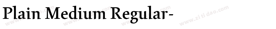 Plain Medium Regular字体转换